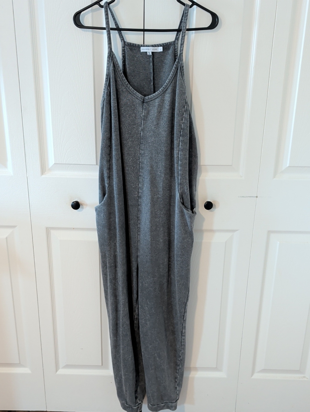 Sincerely Jules Grey Washed Knit Top
